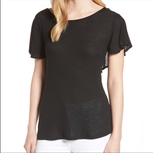 Bobeau Reversible Ruffle Top - Picture 2 of 6